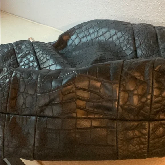 Michael Michael Kors Black Croc-Embossed Bag - Picture 8 of 16